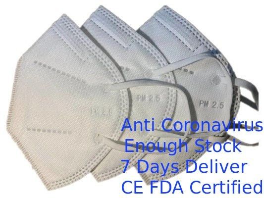 Ελαστική μάσκα προσώπου Earloop BFE99 KN95 μη υφαμένη